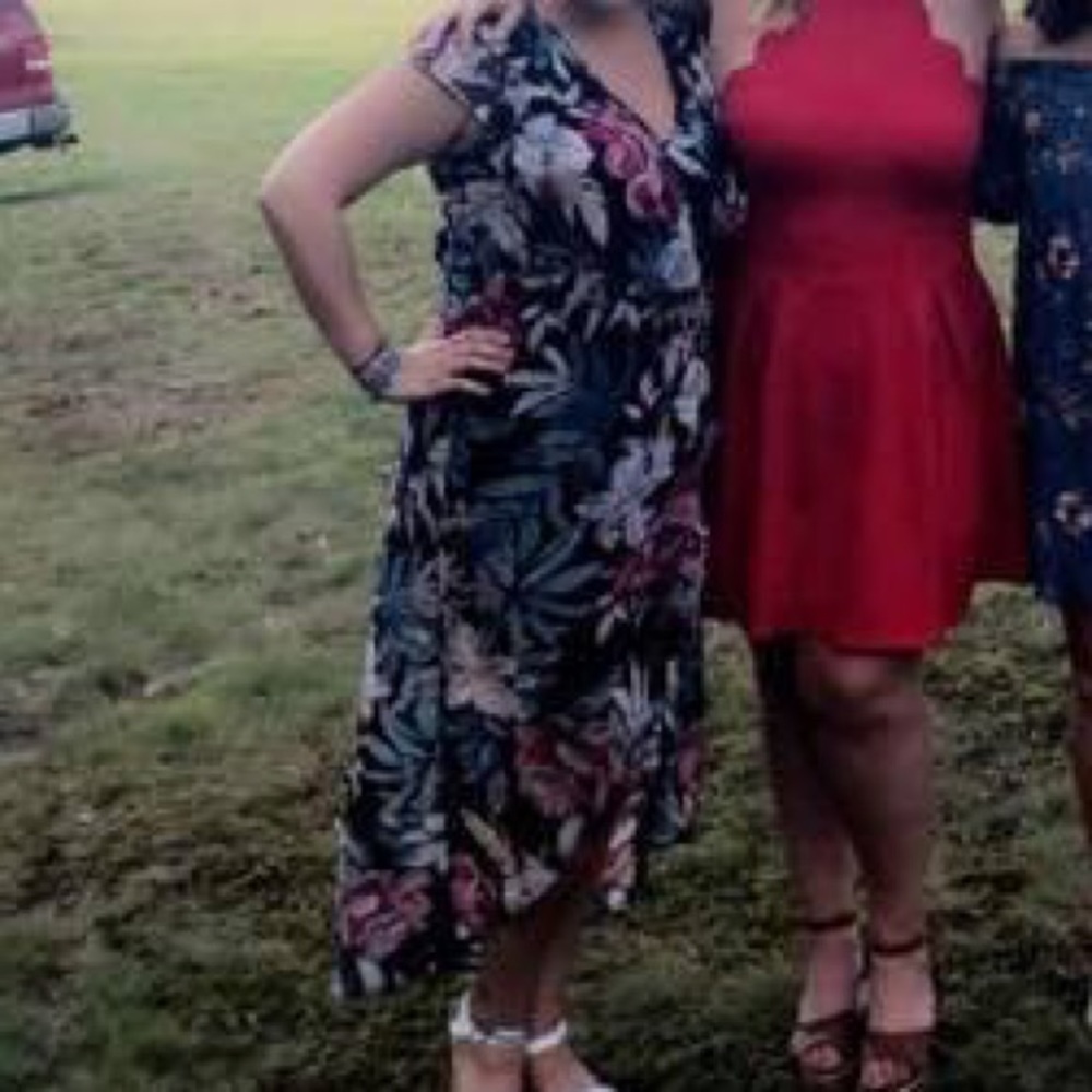 Long floral dress great for special occasion